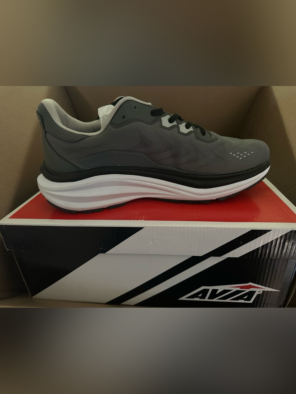 Avia Men's Gray Athletic Running Shoes